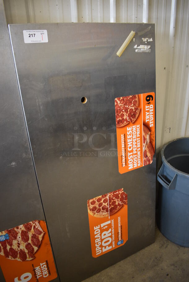 Metal Counter w/ Cash Drawer Attached to Underside. 60x30x5 - Image 3 of 5