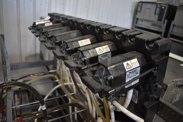 8 Flojet Soda Pumps on Chrome Finish Soda Rack. 41x16x47. 8 Times Your Bid! - Image 5 of 5