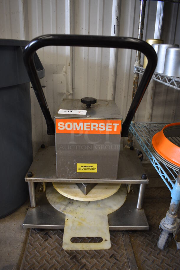 NICE! Somerset Model SDP-180LC Stainless Steel Commercial Manual Dough Press. 19x22x19