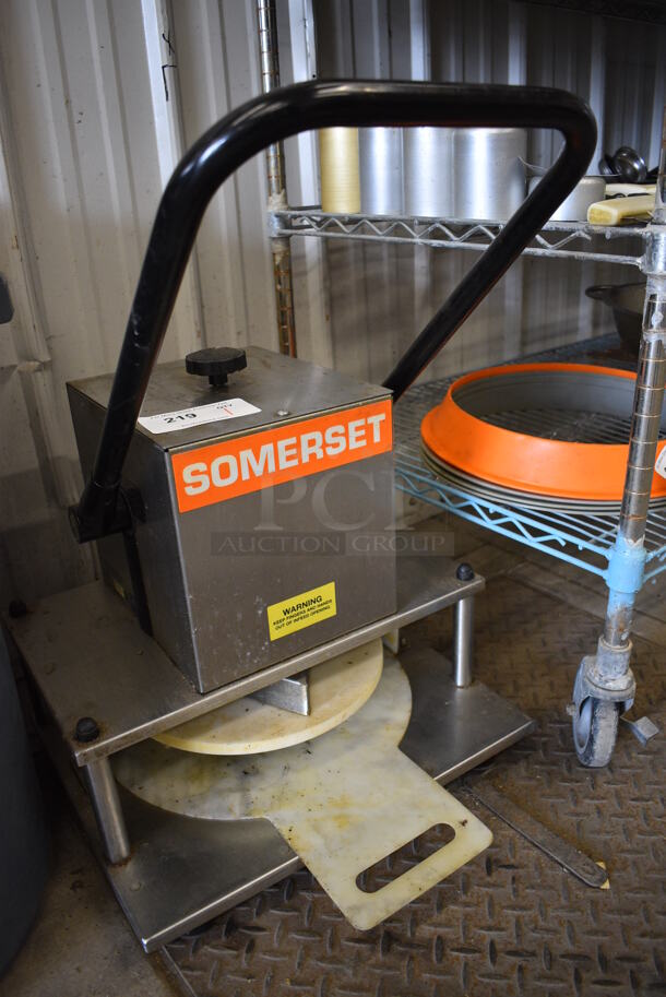 NICE! Somerset Model SDP-180LC Stainless Steel Commercial Manual Dough Press. 19x22x19 - Image 3 of 7