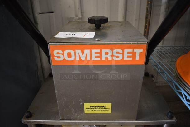 NICE! Somerset Model SDP-180LC Stainless Steel Commercial Manual Dough Press. 19x22x19 - Image 5 of 7
