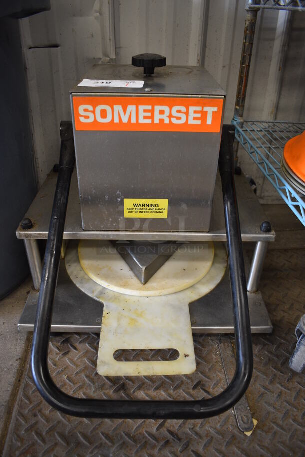 NICE! Somerset Model SDP-180LC Stainless Steel Commercial Manual Dough Press. 19x22x19 - Image 6 of 7