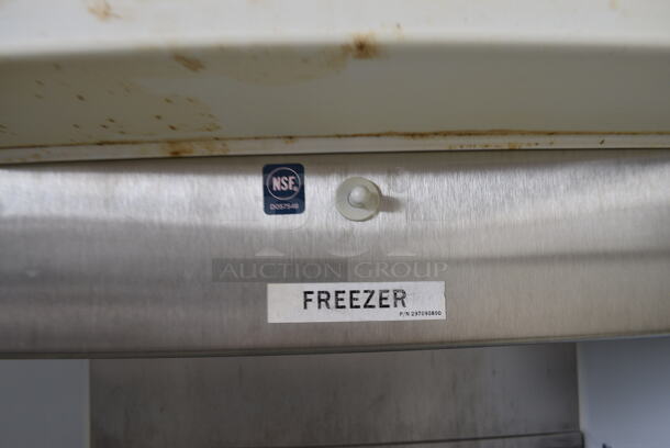 NICE! 2013 Kelvinator Model KFS220RHY2 Stainless Commercial Single Door Reach In Freezer w/ Poly Coated Racks on Commercial Casters. 115 Volts, 1 Phase. 32x28x75. Tested and Working! - Image 7 of 7