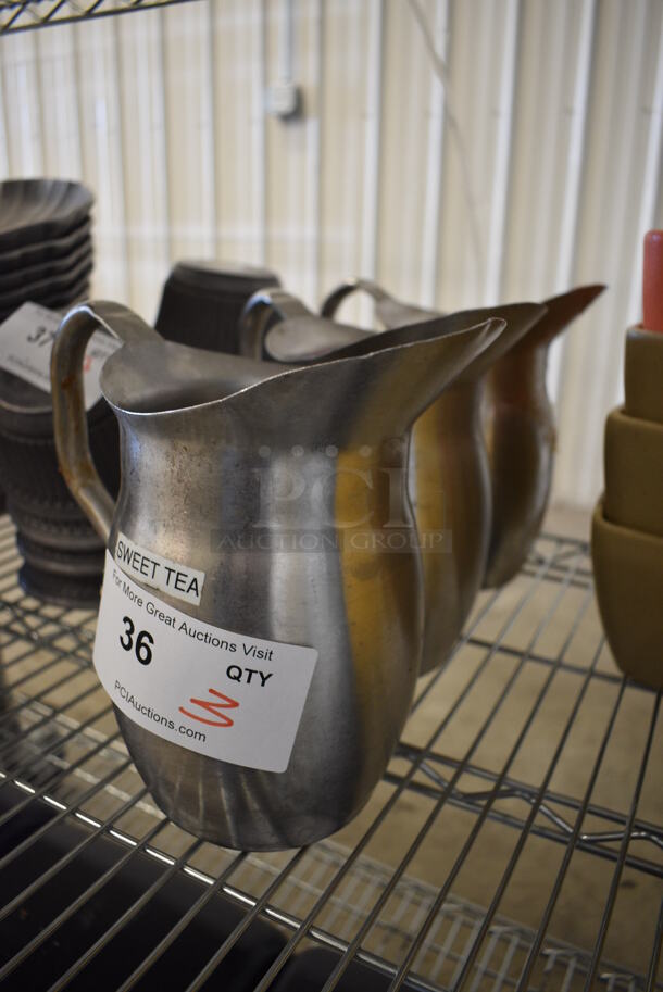 3 Metal Pitchers. 9x6x9. 3 Times Your Bid! - Image 2 of 3