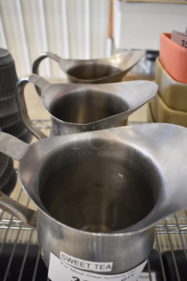 3 Metal Pitchers. 9x6x9. 3 Times Your Bid! - Image 3 of 3