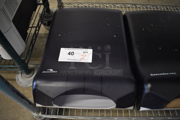2 Cascades Poly Wall Mount Paper Towel Dispensers. 12x6x17. 2 Times Your Bid! - Image 2 of 4