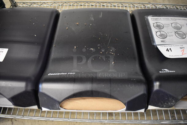 2 Cascades Poly Wall Mount Paper Towel Dispensers. 12x6x17. 2 Times Your Bid! - Image 3 of 4