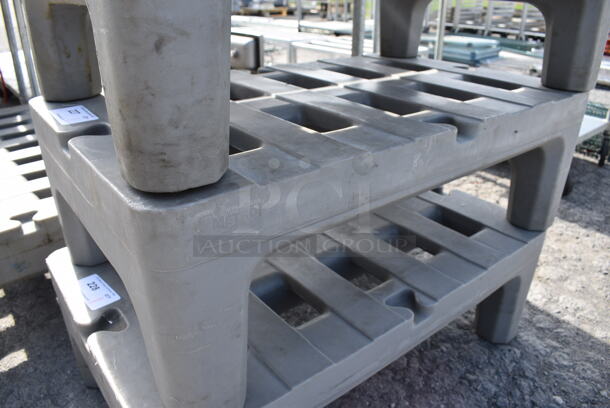 Gray Poly Dunnage Rack. 36x22x12