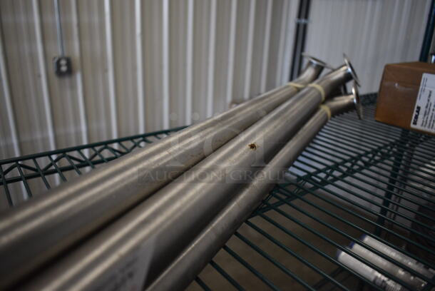 4 Stainless Steel Wall Mount Grab Bars. 39", 45". 4 Times Your Bid! - Image 2 of 3