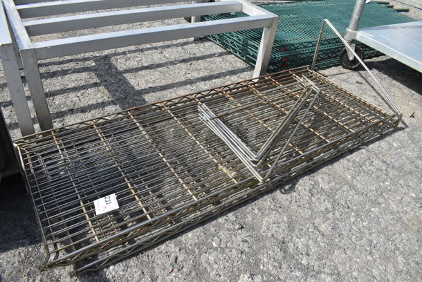 ALL ONE MONEY! Lot of 3 Chrome Finish Racks! 48x18x1, 18x4 - Image 1 of 4