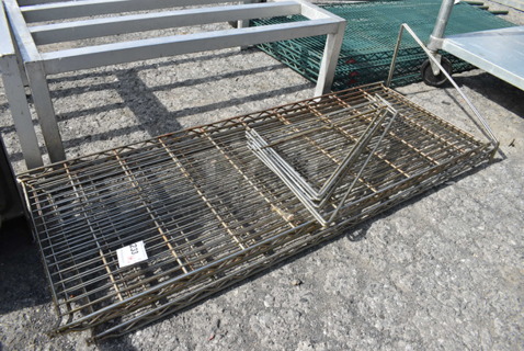 ALL ONE MONEY! Lot of 3 Chrome Finish Racks! 48x18x1, 18x4