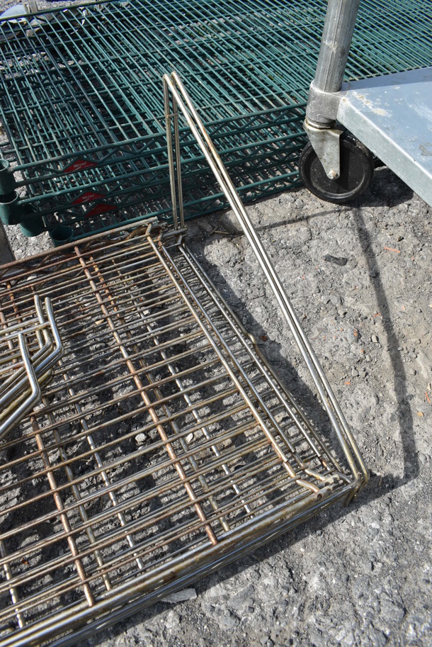 ALL ONE MONEY! Lot of 3 Chrome Finish Racks! 48x18x1, 18x4 - Image 3 of 4