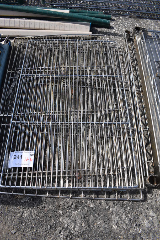 ALL ONE MONEY! Lot of 6 Chrome Finish Racks! 16.5x25.5 - Image 2 of 3