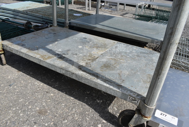 Stainless Steel Commercial Table w/ Backsplash and Undershelf on Commercial Casters. 48x30x42 - Image 4 of 4