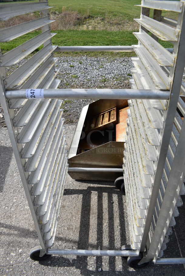 Metal Commercial Pan Transport Rack on Commercial Casters. 21x27x69.5 - Image 3 of 3
