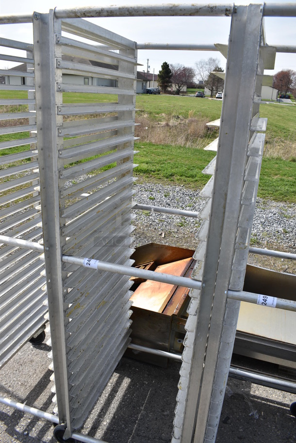 Metal Commercial Pan Transport Rack on Commercial Casters. 21x27x69.5 - Image 2 of 3