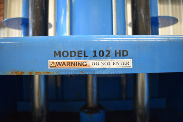 Mil-tek 102HD Blue Metal Commercial Floor Style Baler. 30x22x89 - Image 5 of 10