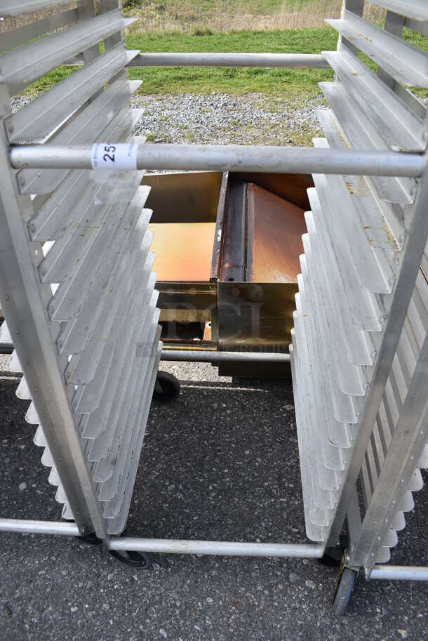 Metal Commercial Pan Transport Rack on Commercial Casters. 21x27x69.5 - Image 3 of 3