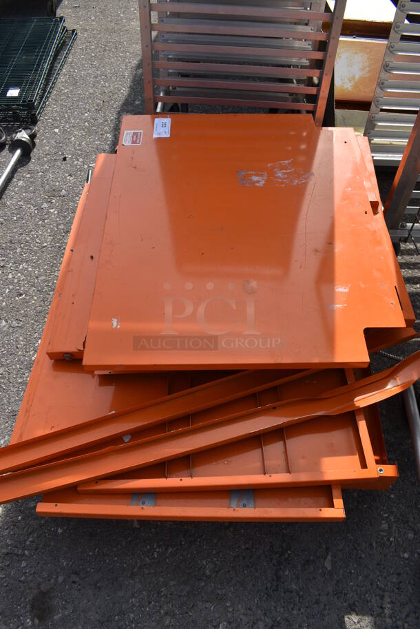 ALL ONE MONEY! Lot of Various Orange Metal Pieces! - Image 3 of 4