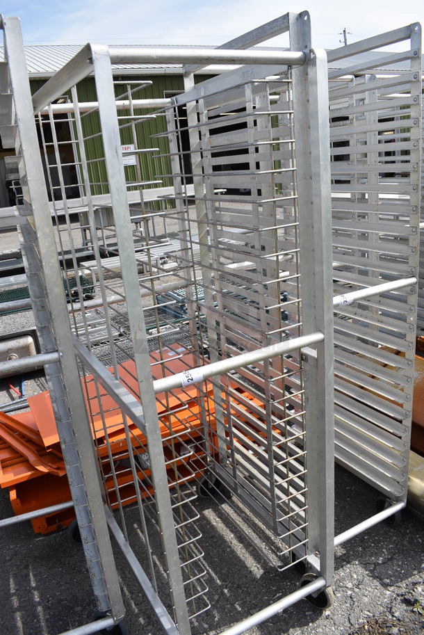 Metal Commercial Pan Transport Rack on Commercial Casters. 21x33x65 - Image 2 of 3