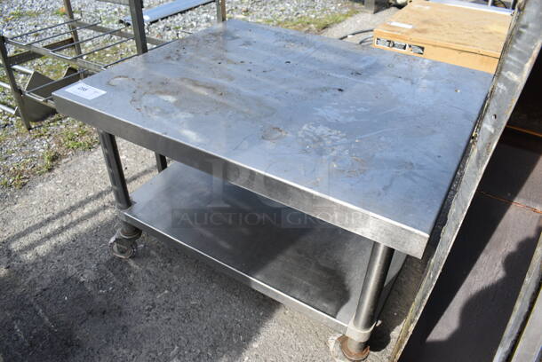 Stainless Steel Commercial Equipment Stand w/ Undershelf on Commercial Casters. 36x30x24 - Image 2 of 3