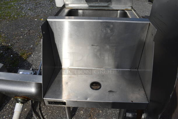 Stainless Steel Commercial Single Bay Sink w/ Faucet, Handles and Front Shelf. 18x24x40 - Image 4 of 4