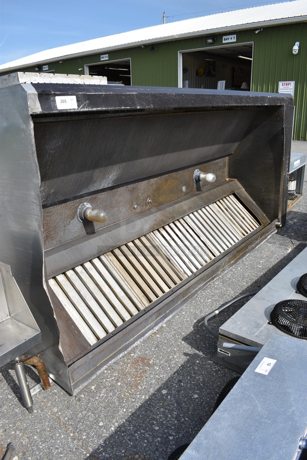 AWESOME! 9' Stainless Steel Commercial SELF CONTAINED Grease Hood w/ Filters. 126x31x55 - Image 2 of 8