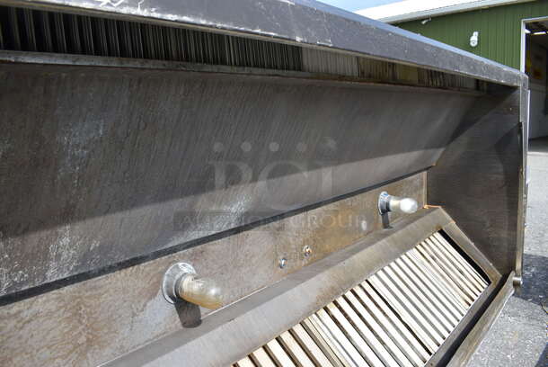 AWESOME! 9' Stainless Steel Commercial SELF CONTAINED Grease Hood w/ Filters. 126x31x55 - Image 4 of 8