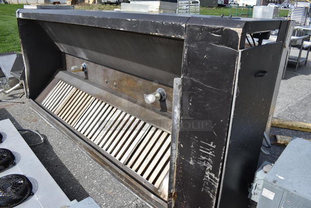 AWESOME! 9' Stainless Steel Commercial SELF CONTAINED Grease Hood w/ Filters. 126x31x55 - Image 5 of 8