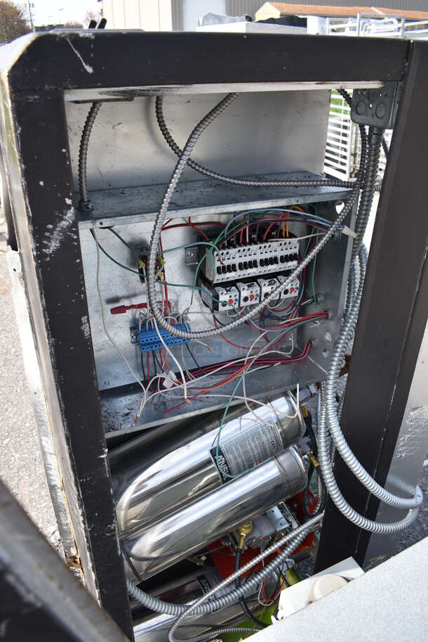 AWESOME! 9' Stainless Steel Commercial SELF CONTAINED Grease Hood w/ Filters. 126x31x55 - Image 7 of 8