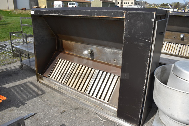 AWESOME! 6' Stainless Steel Commercial SELF CONTAINED Grease Hood w/ Filters. 85x30x58