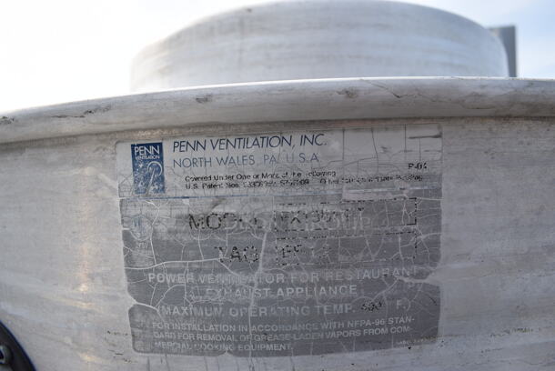 Penn Ventilation Model FX13BHFT Metal Commercial Rooftop Mushroom Exhaust Fan. 208-230/460 Volts, 3 Phase. 36x36x40 - Image 6 of 7