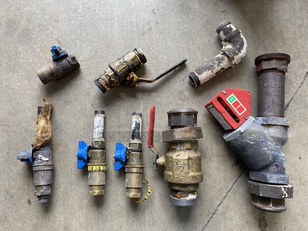 ALL ONE MONEY! Lot of Various Metal Pieces Including Gas Hose Connectors!