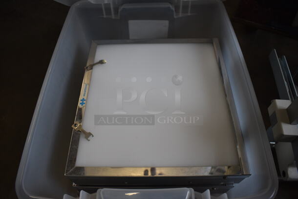 AWESOME! Panoura Model PA810 Metal Commercial Wall Mount X-Ray Apparatus w/ Panoura-10-SU Model PA810 Control Box, Arm and Xray Light Box. Gallery Picture Shows Unit Before Disassembly. Includes 13x40x68, 18x17x59 - Image 4 of 12