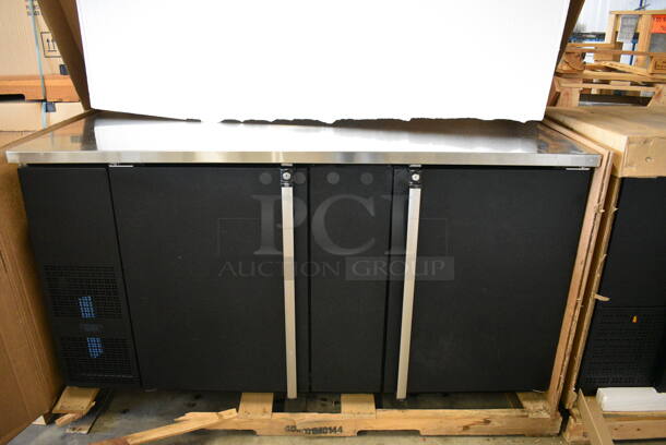 BRAND NEW! Micro Matic Model MBB-68 G E Stainless Steel Commercial 2 Door Back Bar Cooler. 115 Volts, 1 Phase. 69.5x29x37. Tested and Working! - Image 7 of 8