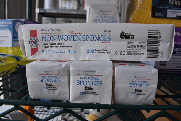 5 Packages of Henry Schein Non-Woven Sponges. 2x2. 5 Times Your Bid!
