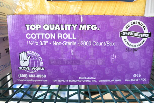 3 Various Items; 1 Box of Disposable Face Mask, 1 Box of Cotton Roll and 1 Package of Dental Towels. 3 Times Your Bid! - Image 2 of 4