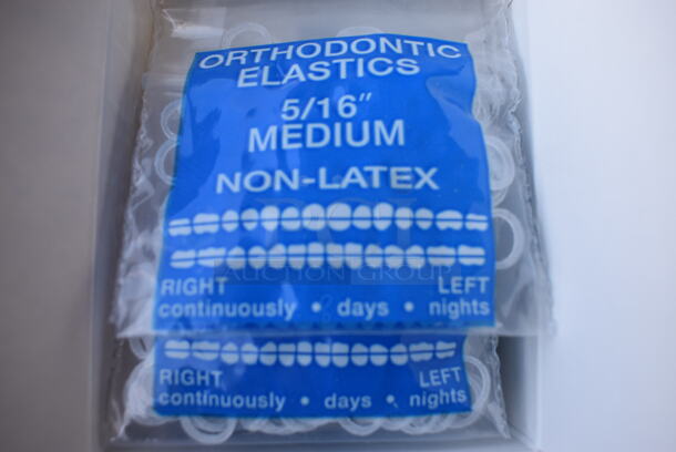 4 Boxes of Various Size Orthodontic Elastics. 4 Times Your Bid! - Image 4 of 7