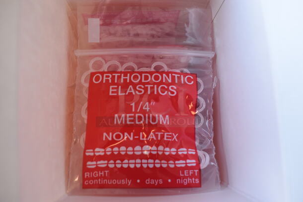4 Boxes of Various Size Orthodontic Elastics. 4 Times Your Bid! - Image 6 of 7