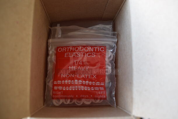 4 Boxes of Various Size Orthodontic Elastics. 4 Times Your Bid! - Image 7 of 7
