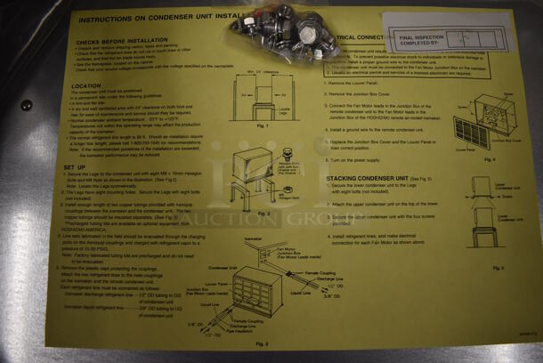 BRAND NEW! Hoshizaki Model URC-12F Metal Commercial Remote Condenser for Ice Head. 115 Volts, 1 Phase. 39x18x22 - Image 6 of 8