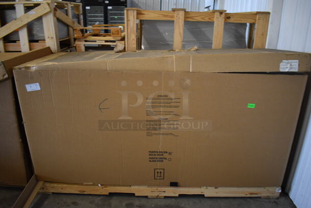 BRAND NEW! 2018 Fagor Model FBB79 Stainless Steel Commercial 3 Door Back Bar Cooler w/ Poly Coated Racks. 115 Volts, 1 Phase. 80x29x37.5. Tested and Working! - Image 9 of 9
