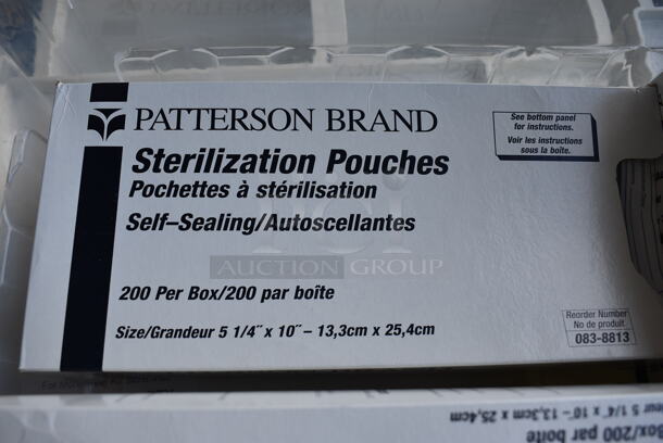 6 Boxes of Various Size Sterilization Pouches in Clear Poly Bin w/ Lid. 17x11x7. 6 Times Your Bid! - Image 2 of 4