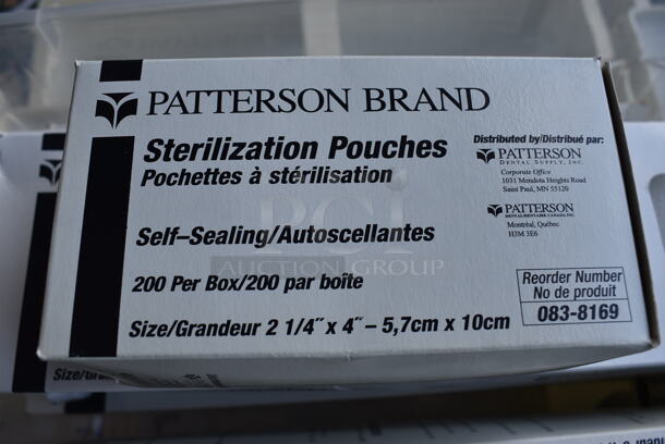 6 Boxes of Various Size Sterilization Pouches in Clear Poly Bin w/ Lid. 17x11x7. 6 Times Your Bid! - Image 4 of 4