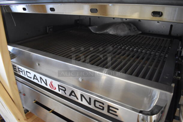 BRAND NEW! American Range Model AGBU-1 Stainless Steel Commercial Natural Gas Powered Cheese Melter. 80,000 BTU. 36x39x38  - Image 6 of 12