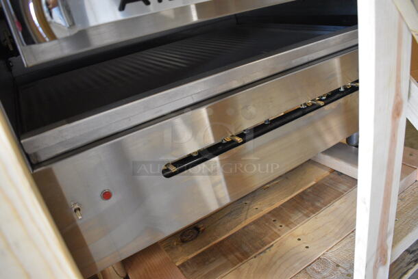 BRAND NEW! American Range Model AGBU-1 Stainless Steel Commercial Natural Gas Powered Cheese Melter. 80,000 BTU. 36x39x38  - Image 7 of 12