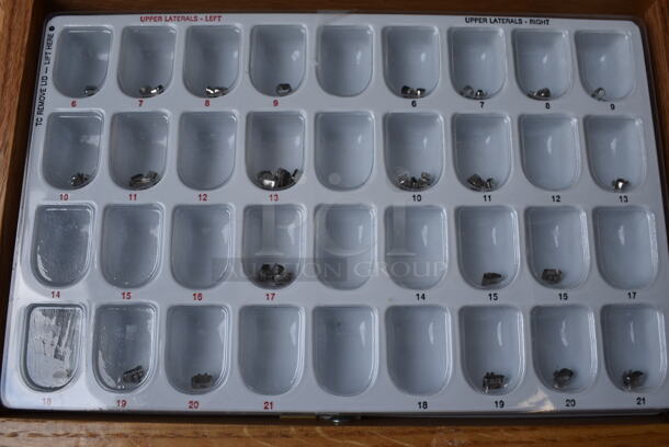 Wooden Display Case of Maxillary Tooth Bands. 13x8.5x14.5 - Image 5 of 5