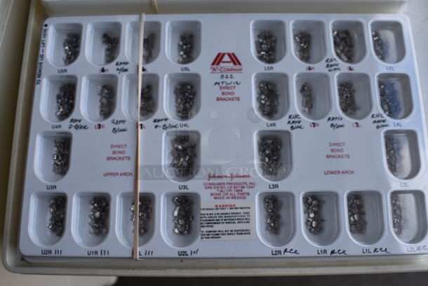 2 Trays of Bond Brackets and Bonding Buttons. 10.5x6.5x1. 2 Times Your Bid! - Image 2 of 3