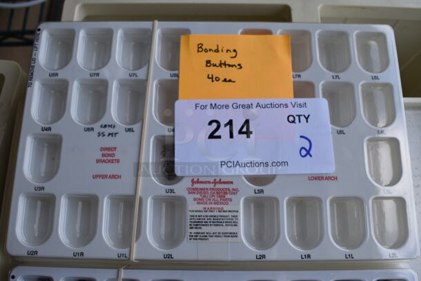 2 Trays of Bond Brackets and Bonding Buttons. 10.5x6.5x1. 2 Times Your Bid! - Image 3 of 3