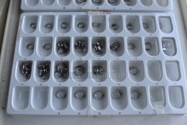 2 Trays and 1 Clear Poly Bin of Teeth Bands. 10.5x6.5x1 and 6.5x4x3. 3 Times Your Bid! - Image 3 of 4
